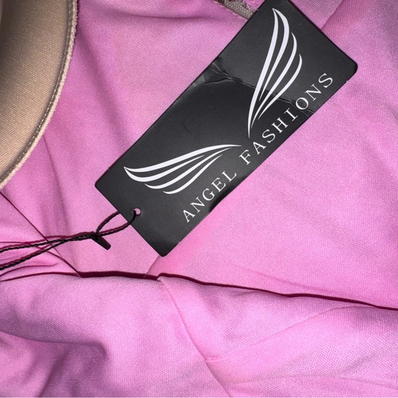 NWT Angel Fashions Sequin Mermaid Gown Pink Purple Formal Prom Dress M - Picture 8 of 11